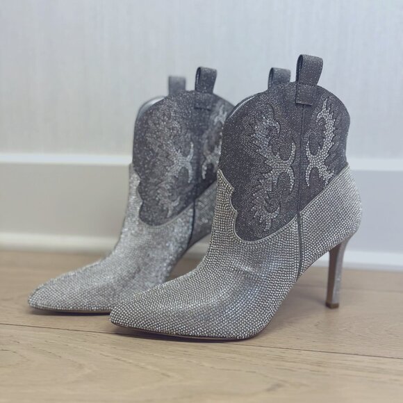Rhinestone Booties Never Worn Gianni Bini - Picture 1 of 5
